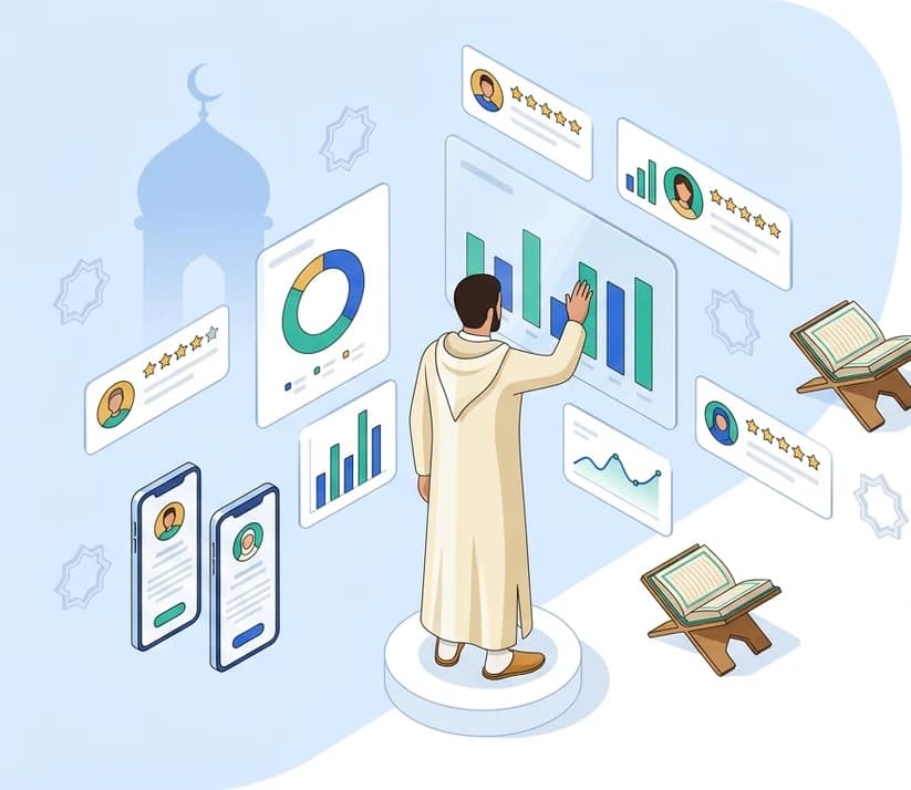 لوحة تحكم حلقاتي لتسيير مدرسة تحفيظ القرآن الكريم